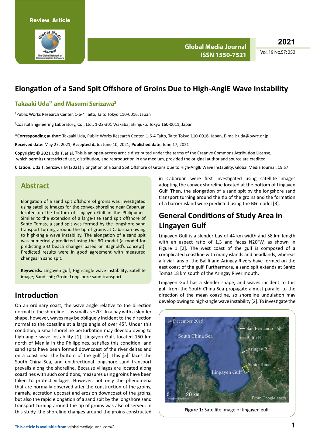 Elongation of a Sand Spit Offshore of Groins Due to High-Angle Wave Instability
