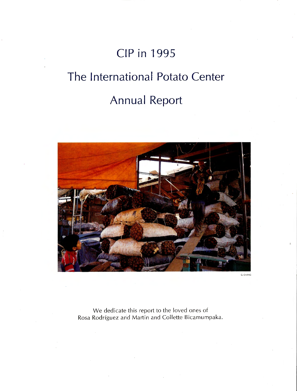 CIP in 1995 the International Potato Center Annual Report