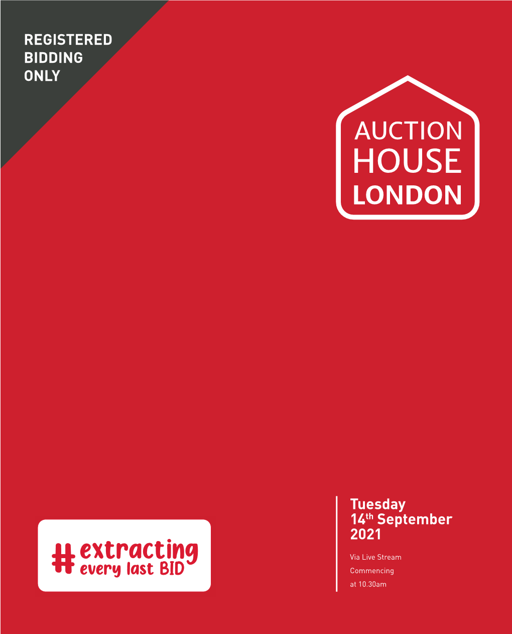 AH London Front Editorial.Indd 1 25/08/2021 17:21 Auction House London 2021 Auction Schedule