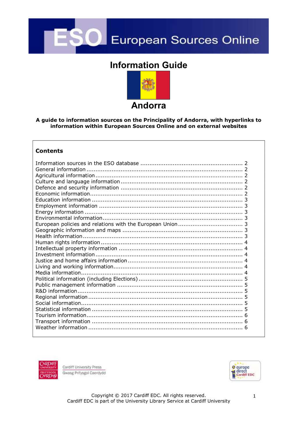 Information Guide Andorra