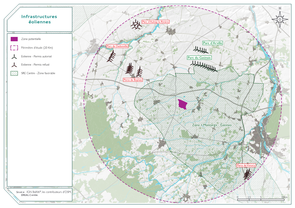 Infrastructures Éoliennes Parc D’Aulnay-La-Rivière