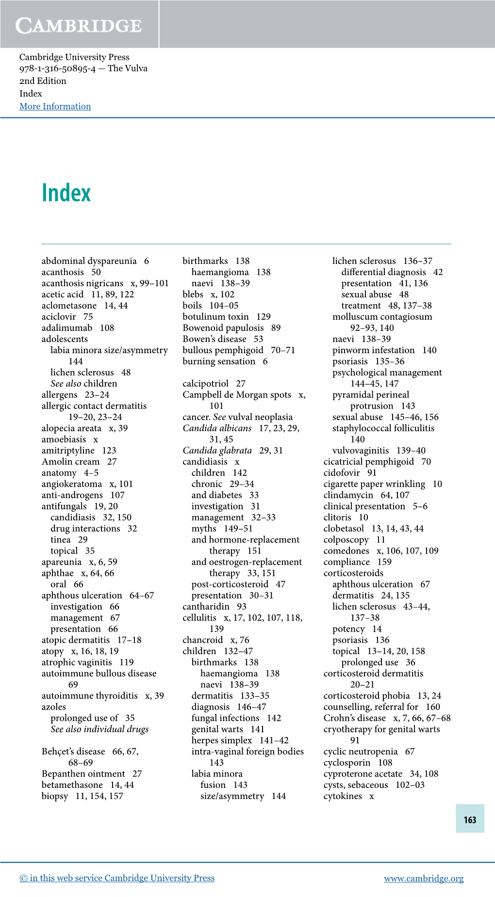 Abdominal Dyspareunia 6 Acanthosis 50 Acanthosis Nigricans X, 99