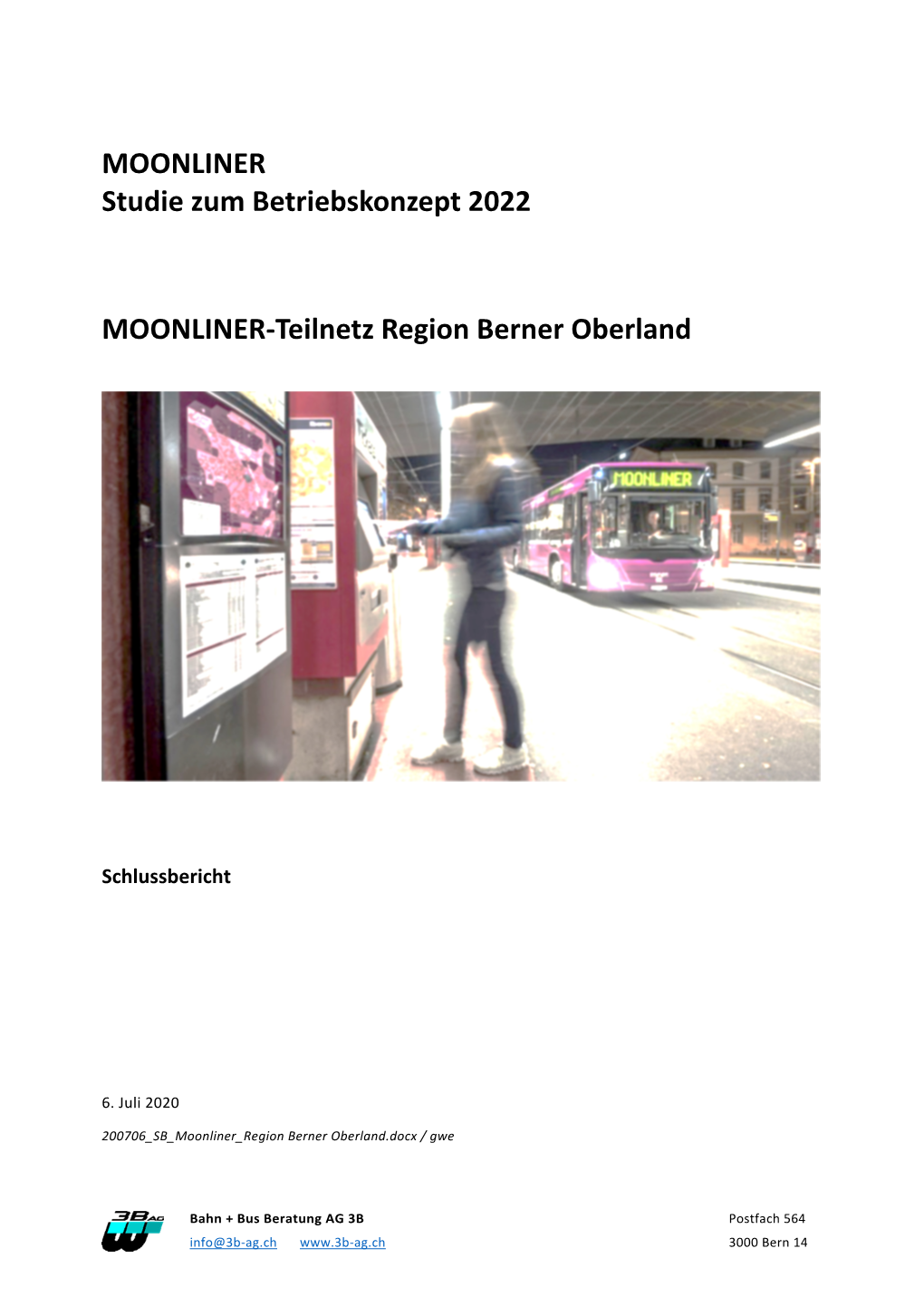 MOONLINER Studie Zum Betriebskonzept 2022 MOONLINER