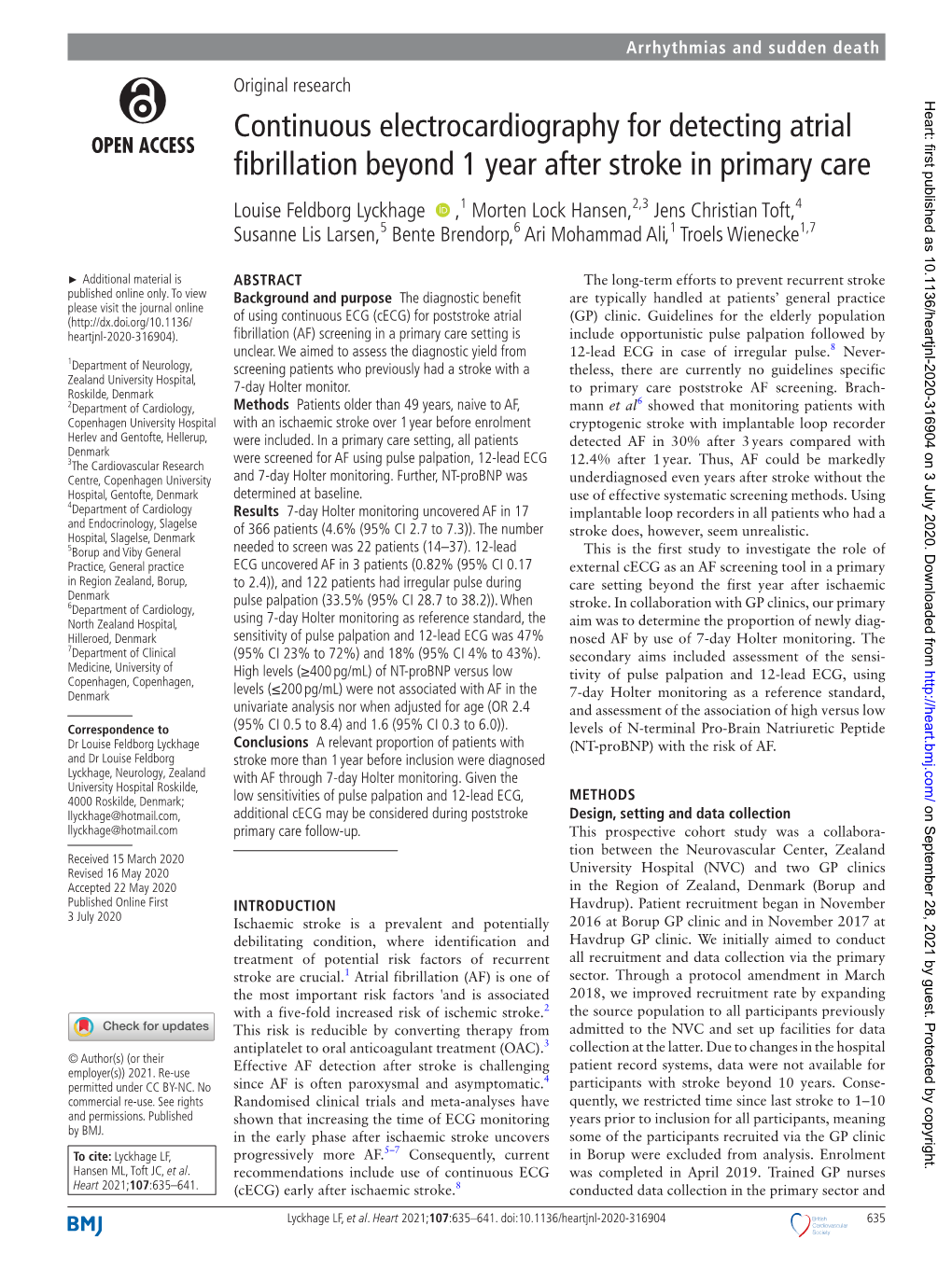 Continuous Electrocardiography for Detecting Atrial Fibrillation Beyond 1