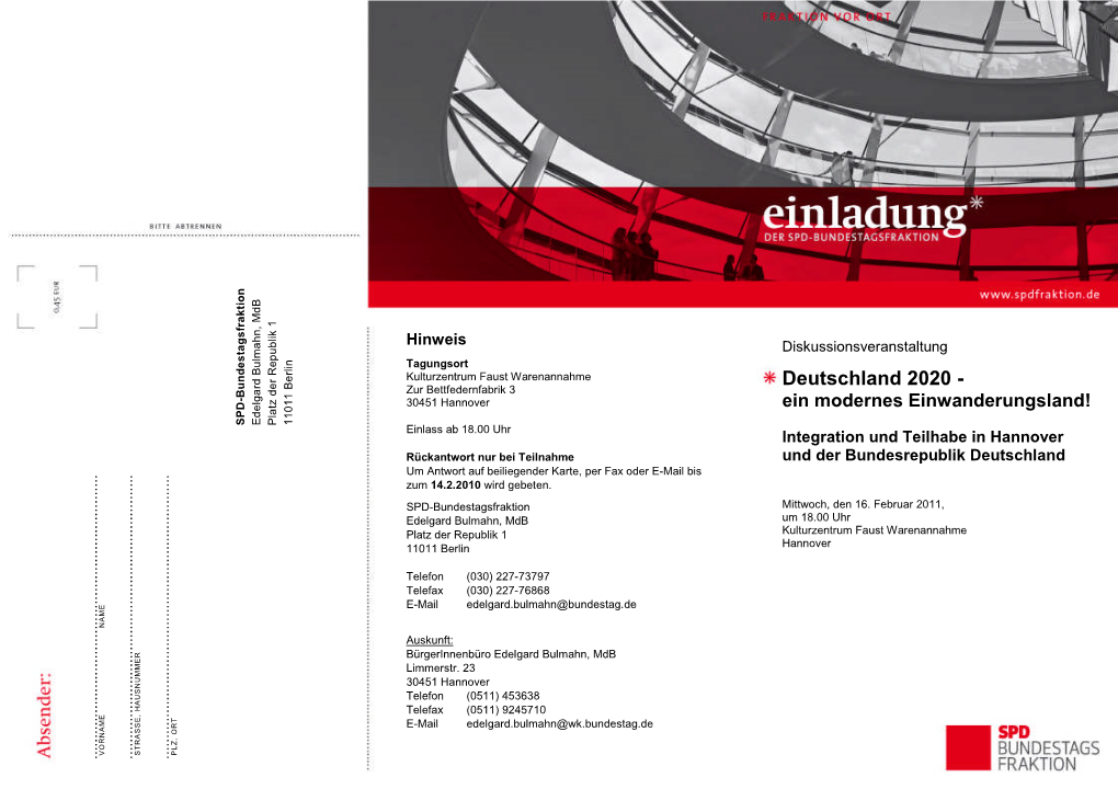 Deutschland 2020 – Ein Modernes Einwanderungs- E