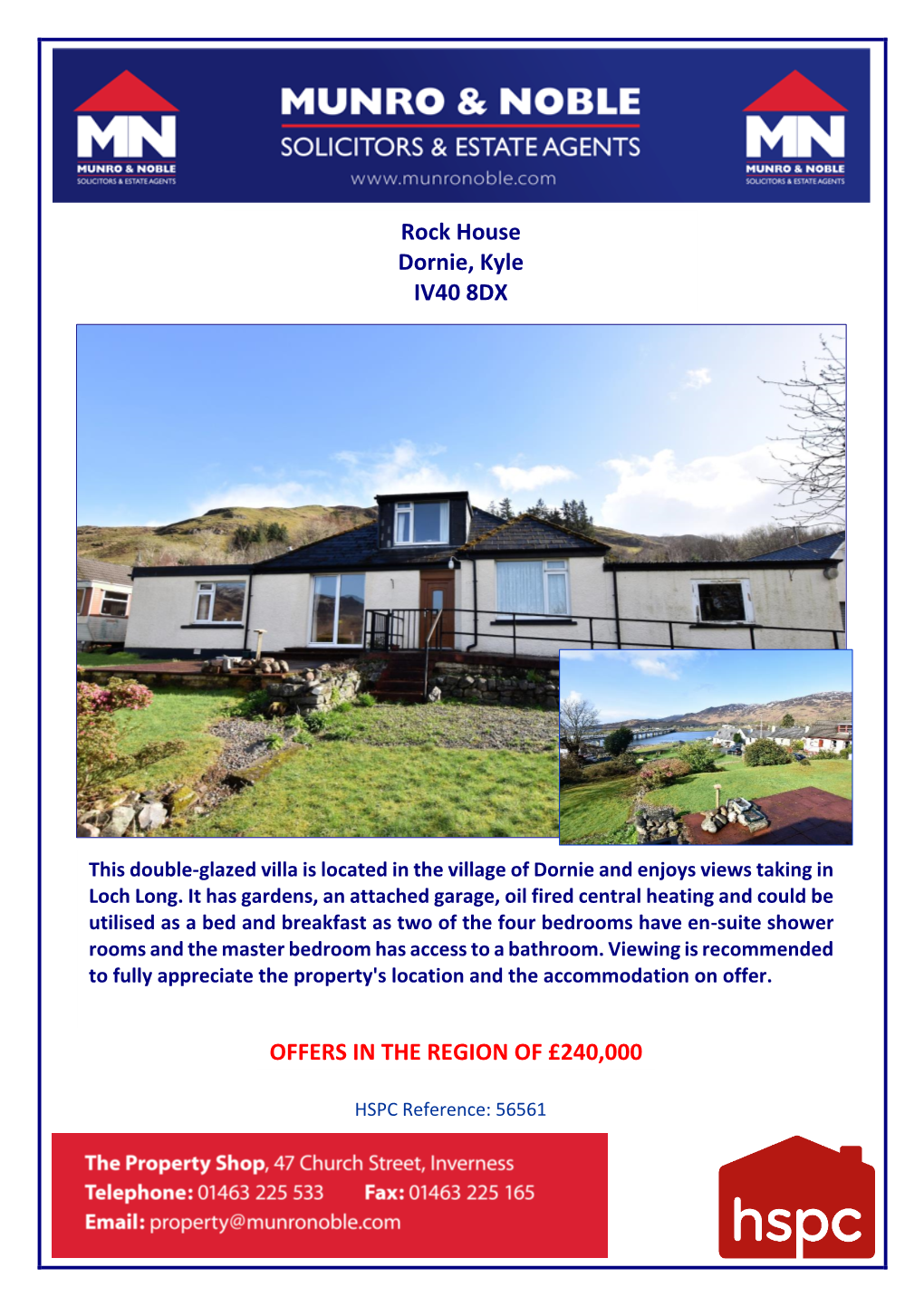 Rock House Dornie, Kyle IV40 8DX OFFERS in the REGION OF