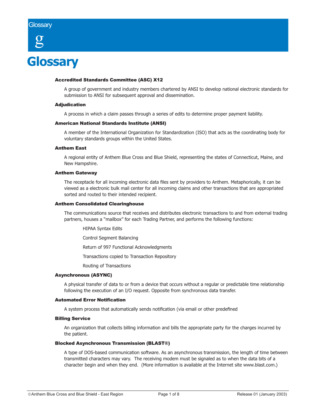 Glossary G Glossary