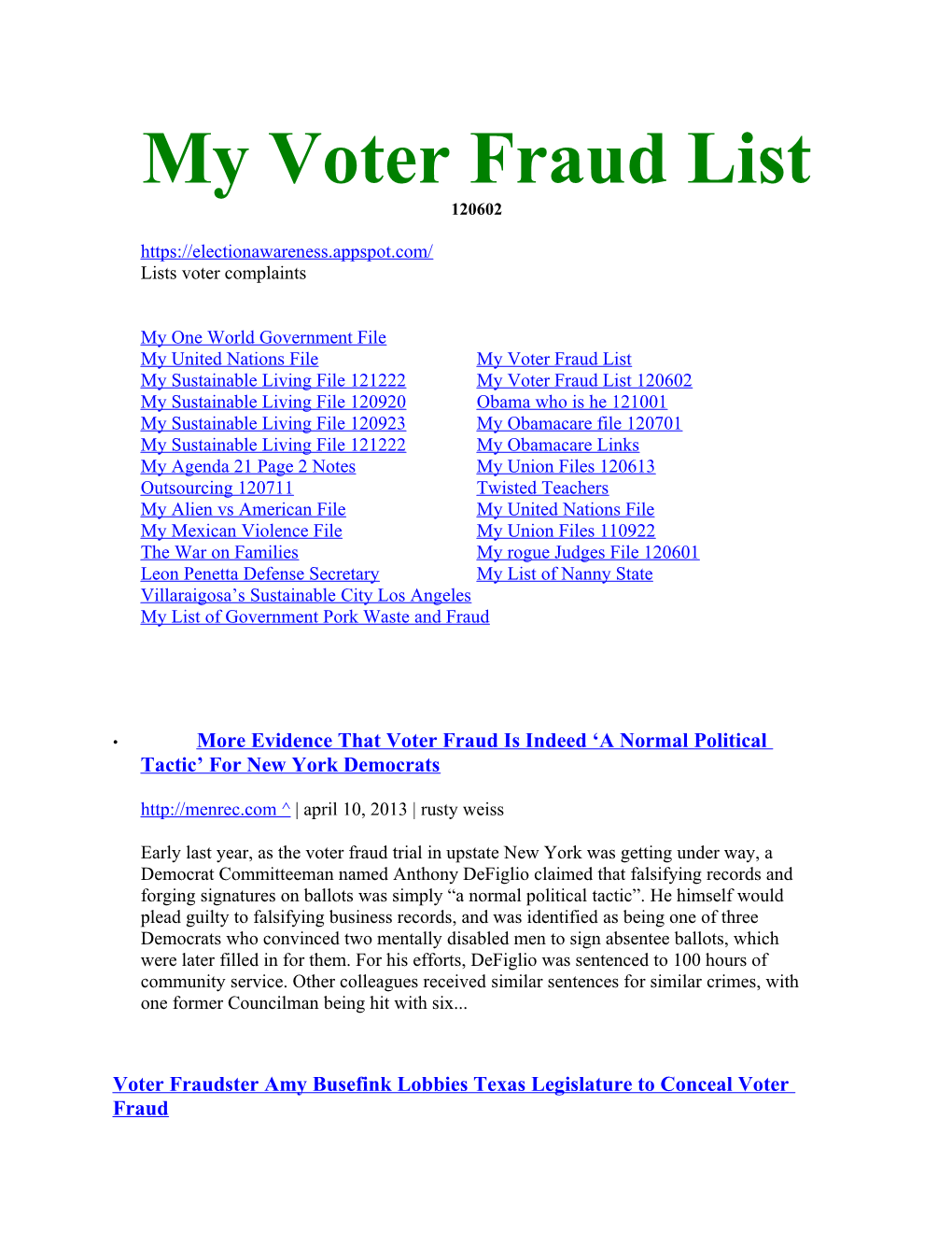 Voter Fraud 120406