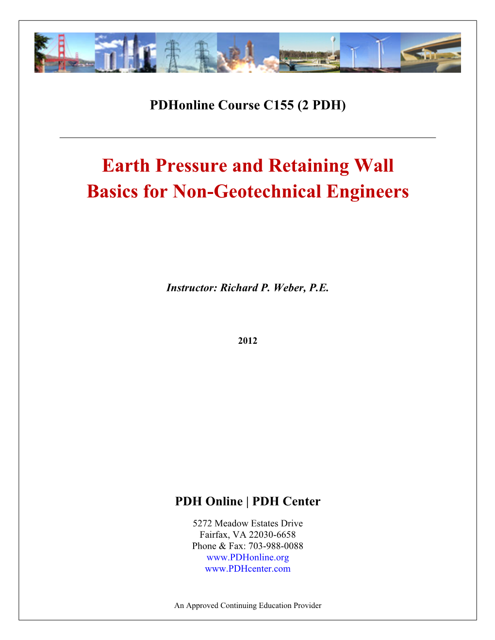 Introduction to Lateral Earth Pressure