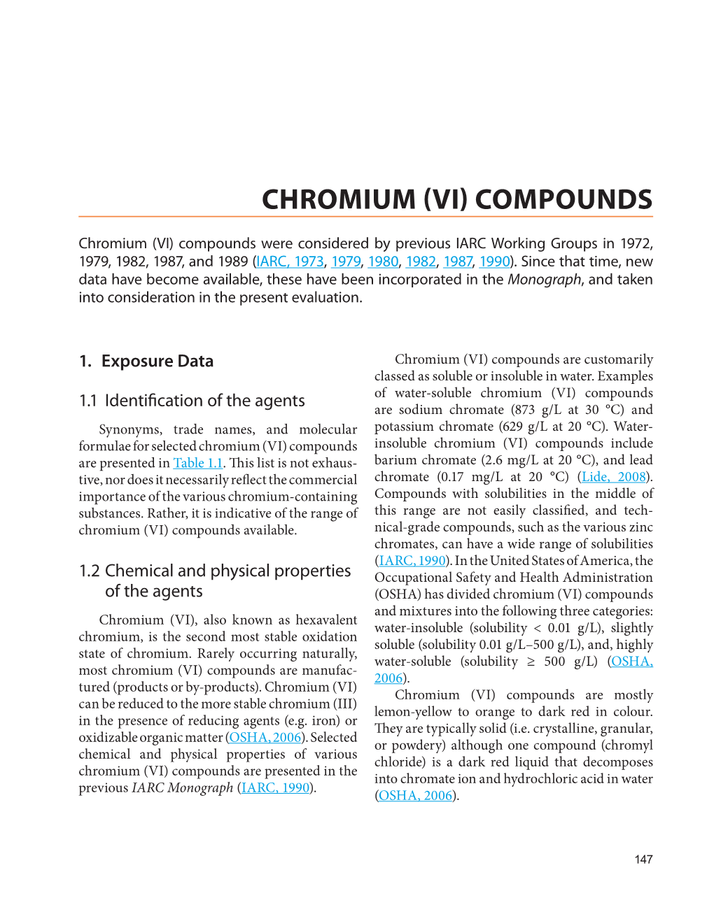 Chromium (Vi) Compounds