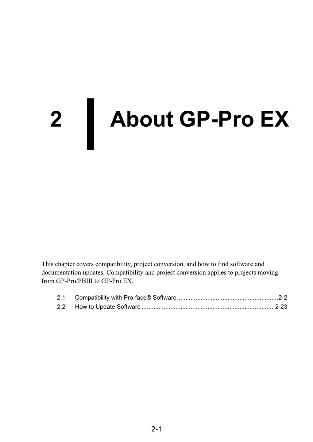 2 About GP-Pro EX