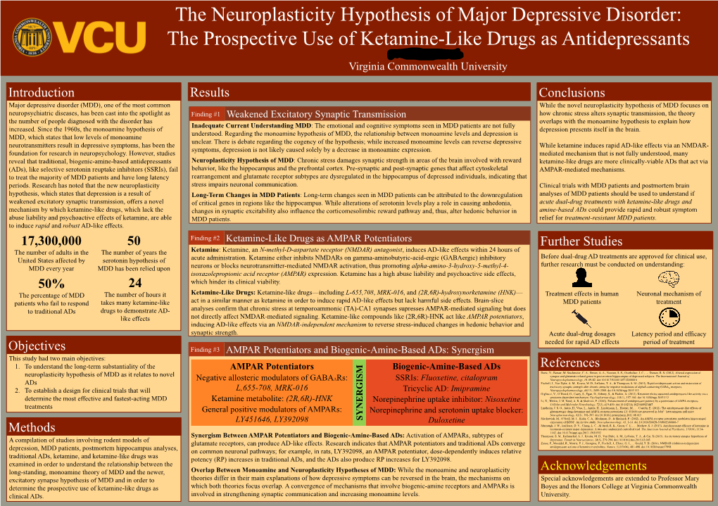 The Neuroplasticity Hypothesis of Major Depressive Disorder