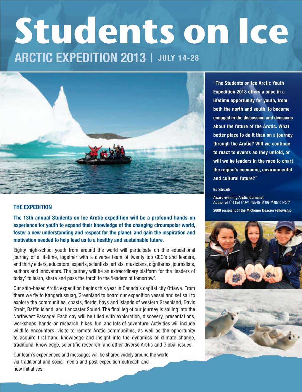 Arctic Expedition 2013 | July 14-28