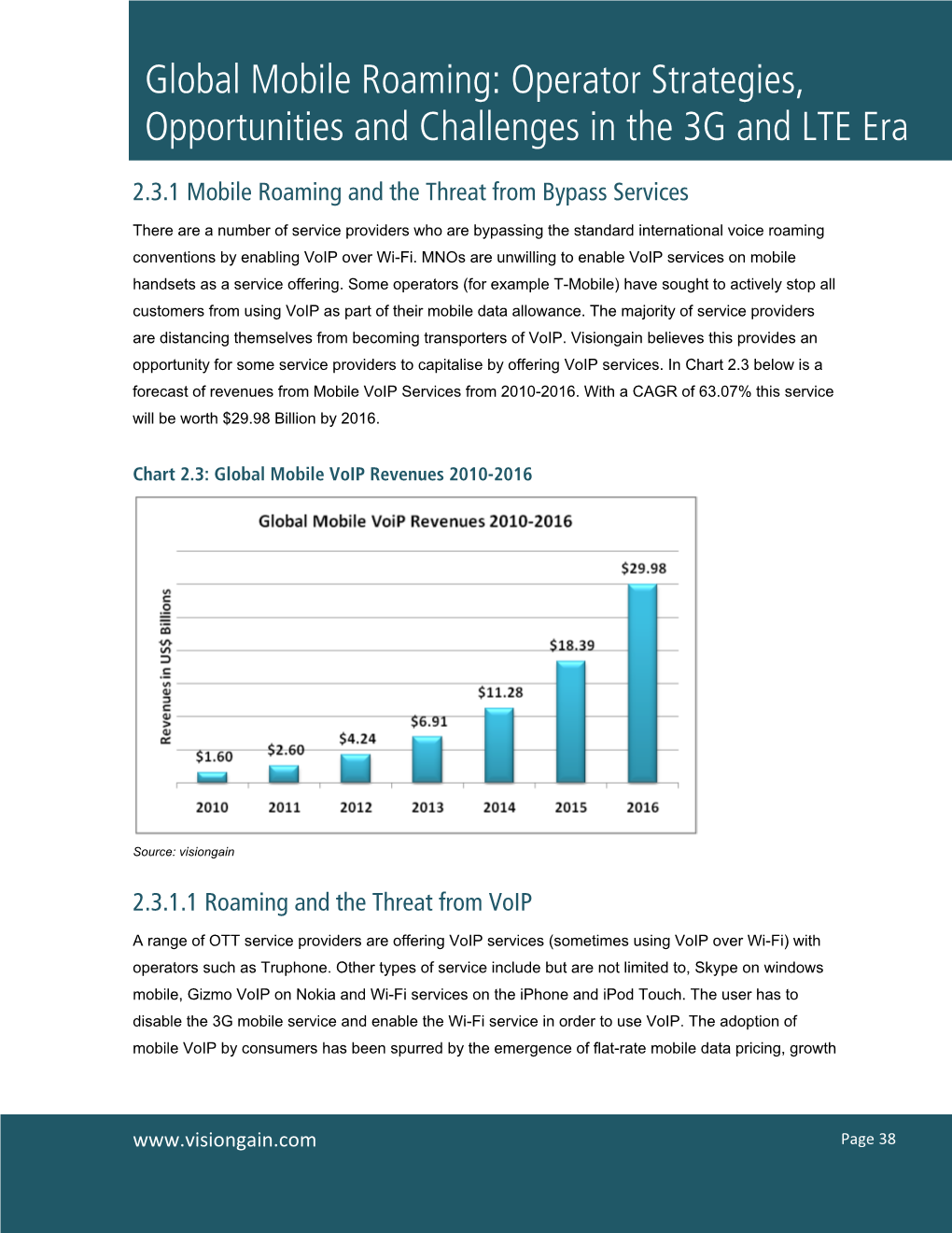 Global Mobile Roaming: Operator Strategies, Opportunities and Challenges in the 3G and LTE Era