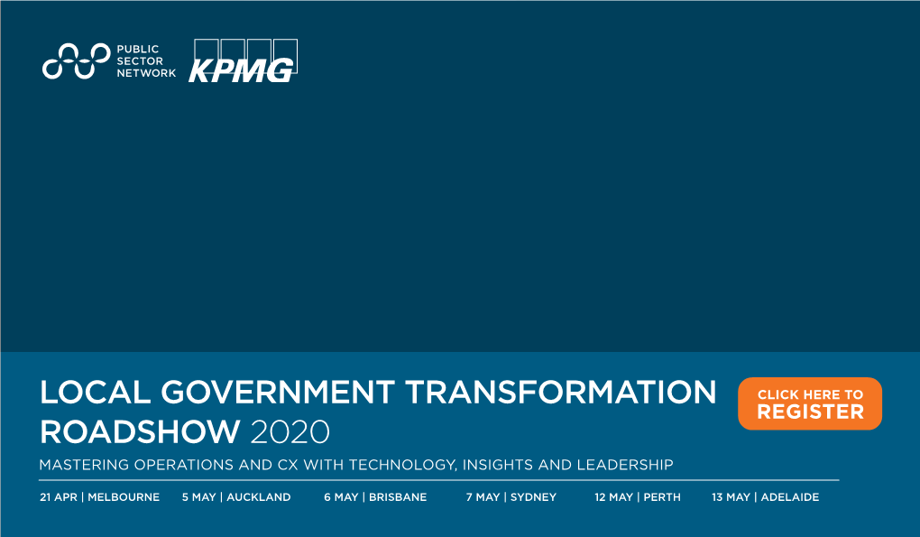 Local Government Transformation Roadshow