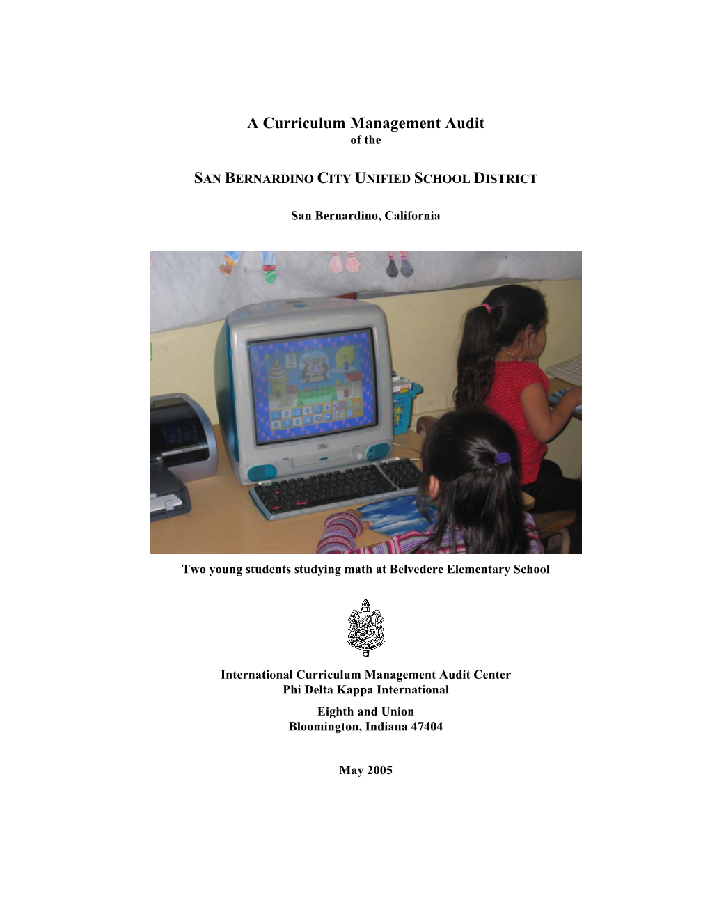 A Curriculum Management Audit of The