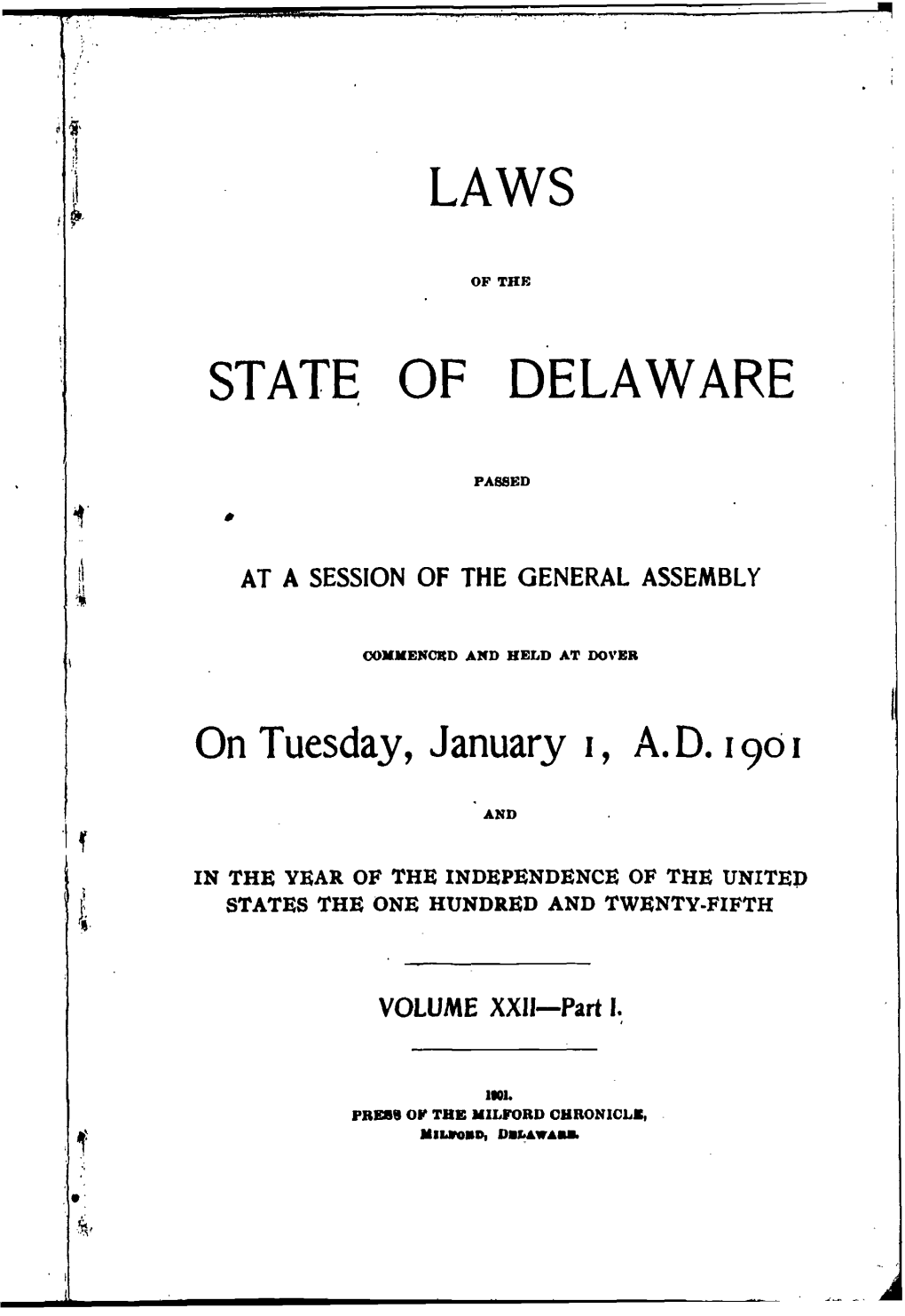 Laws of the State of Delaware; and After Their Cl First Meeting They Shall Meet at the County Building in the Meet Mg, U