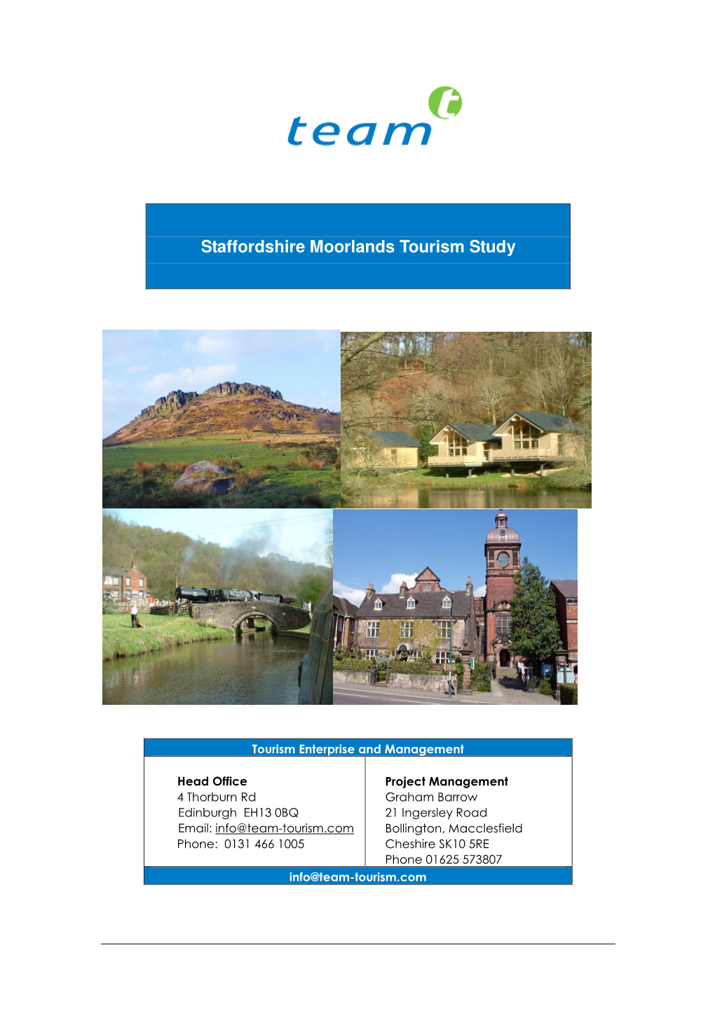 Staffordshire Moorlands Tourism Study