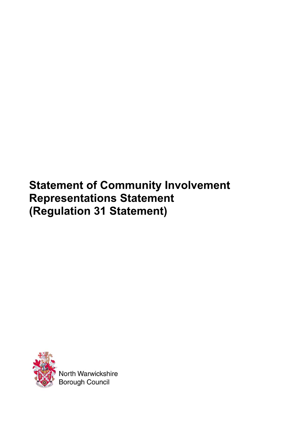 Representations Statement (Regulation 31 Statement)