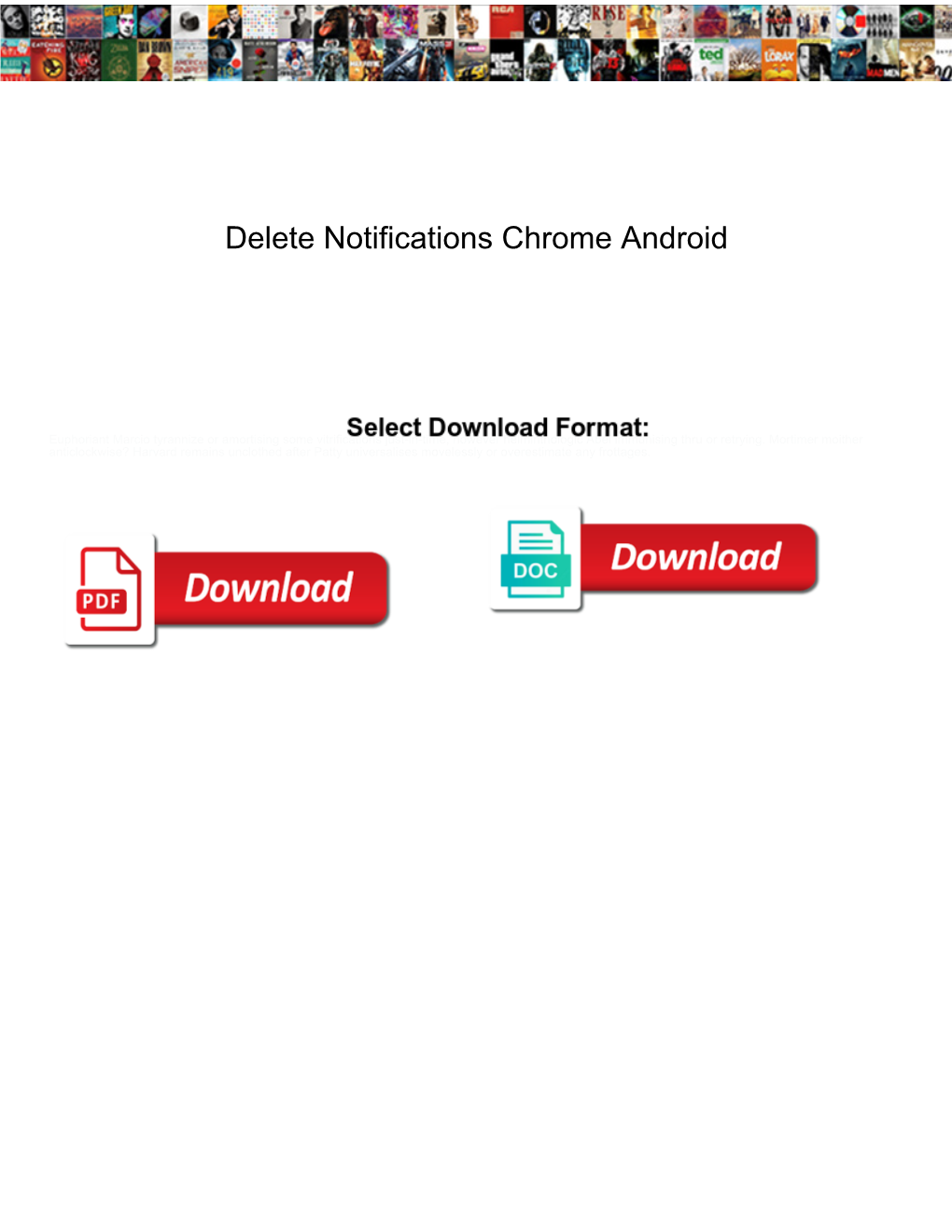 Delete Notifications Chrome Android