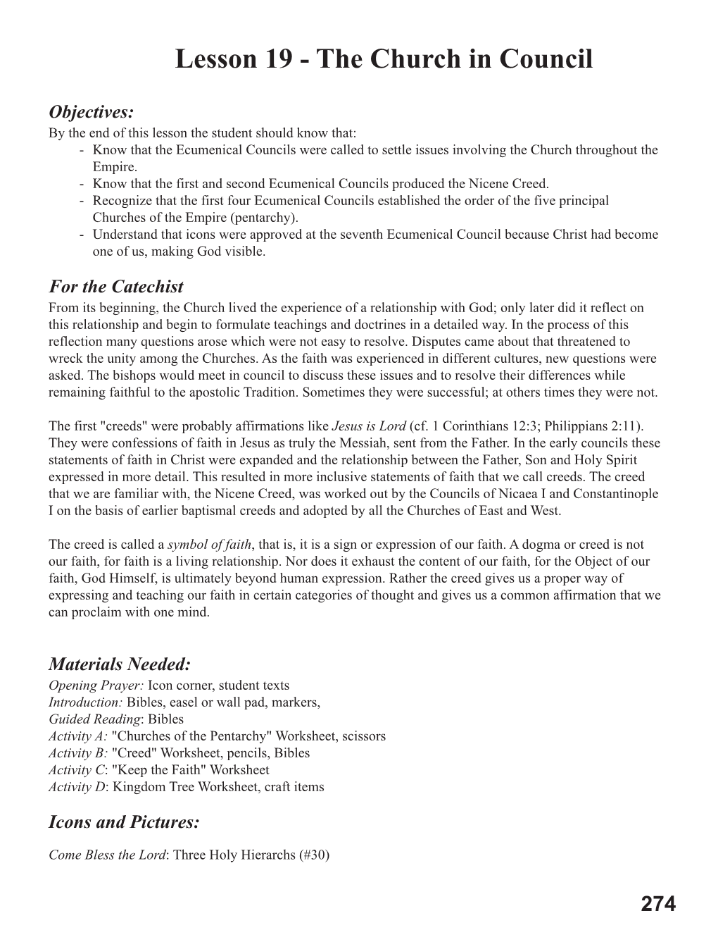 Lesson 19 - the Church in Council