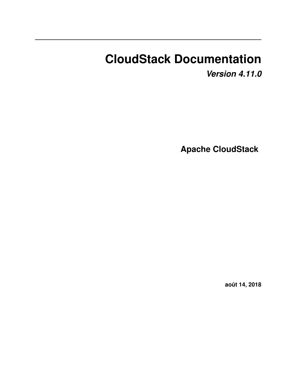 Cloudstack Documentation!