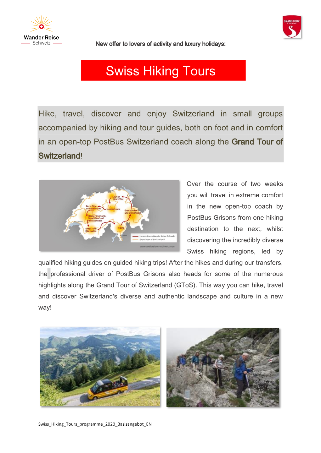 Swiss Hiking Tours