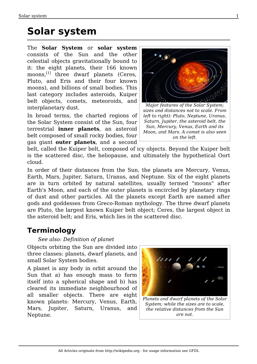 Solar System 1 Solar System