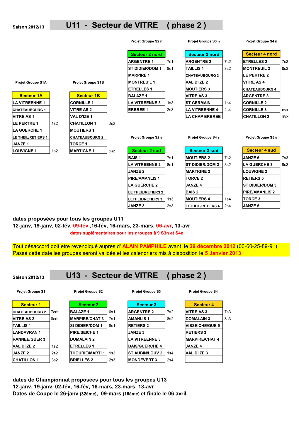 U11 - Secteur De VITRE ( Phase 2 )