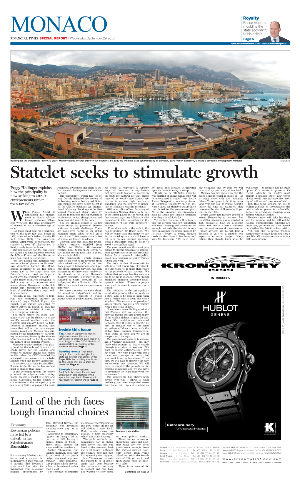 Statelet Seeks to Stimulate Growth