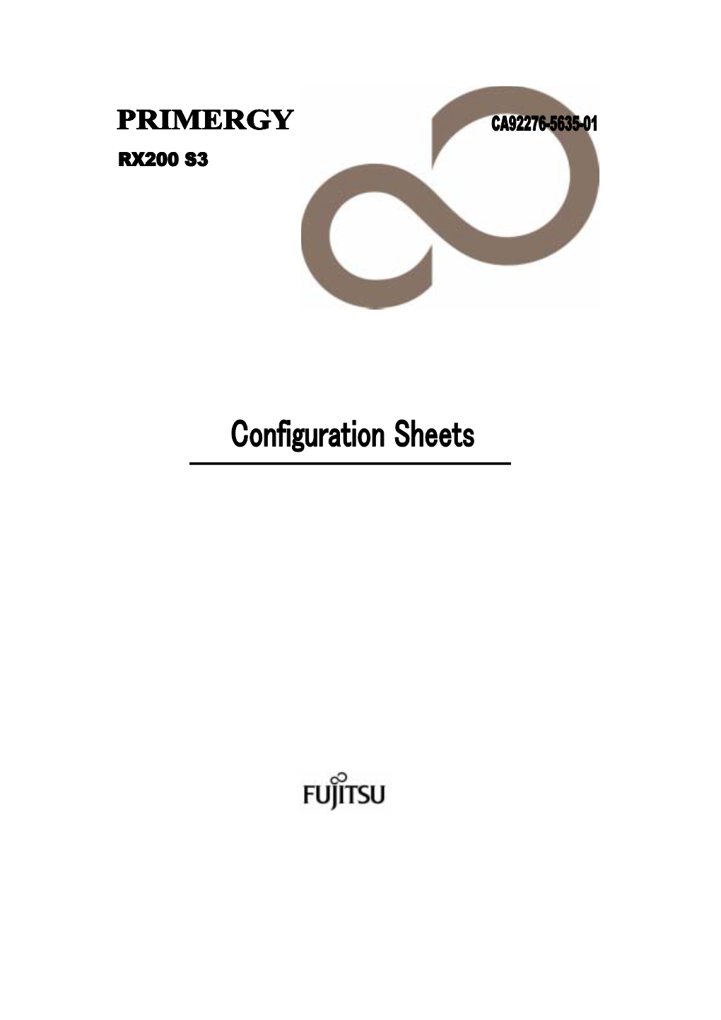 Configuration Sheets