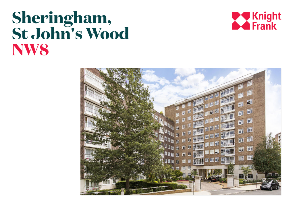 Sheringham, St John's Wood NW8 Offered for Sale and Arranged Over Approximately 1,399Sqft