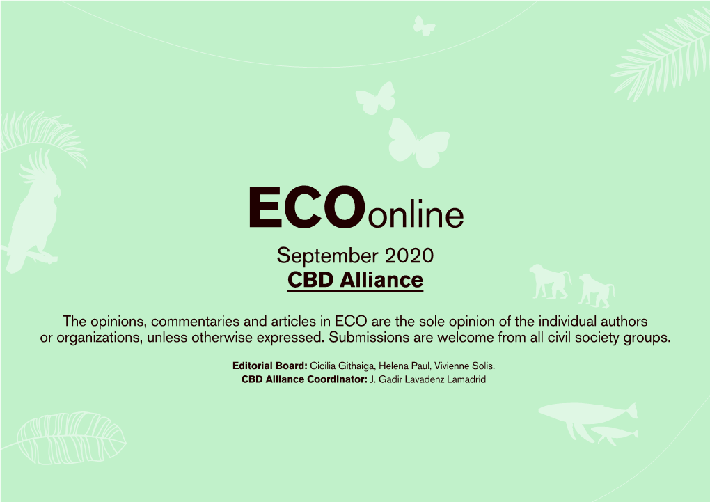 Ecoonline September 2020 CBD Alliance