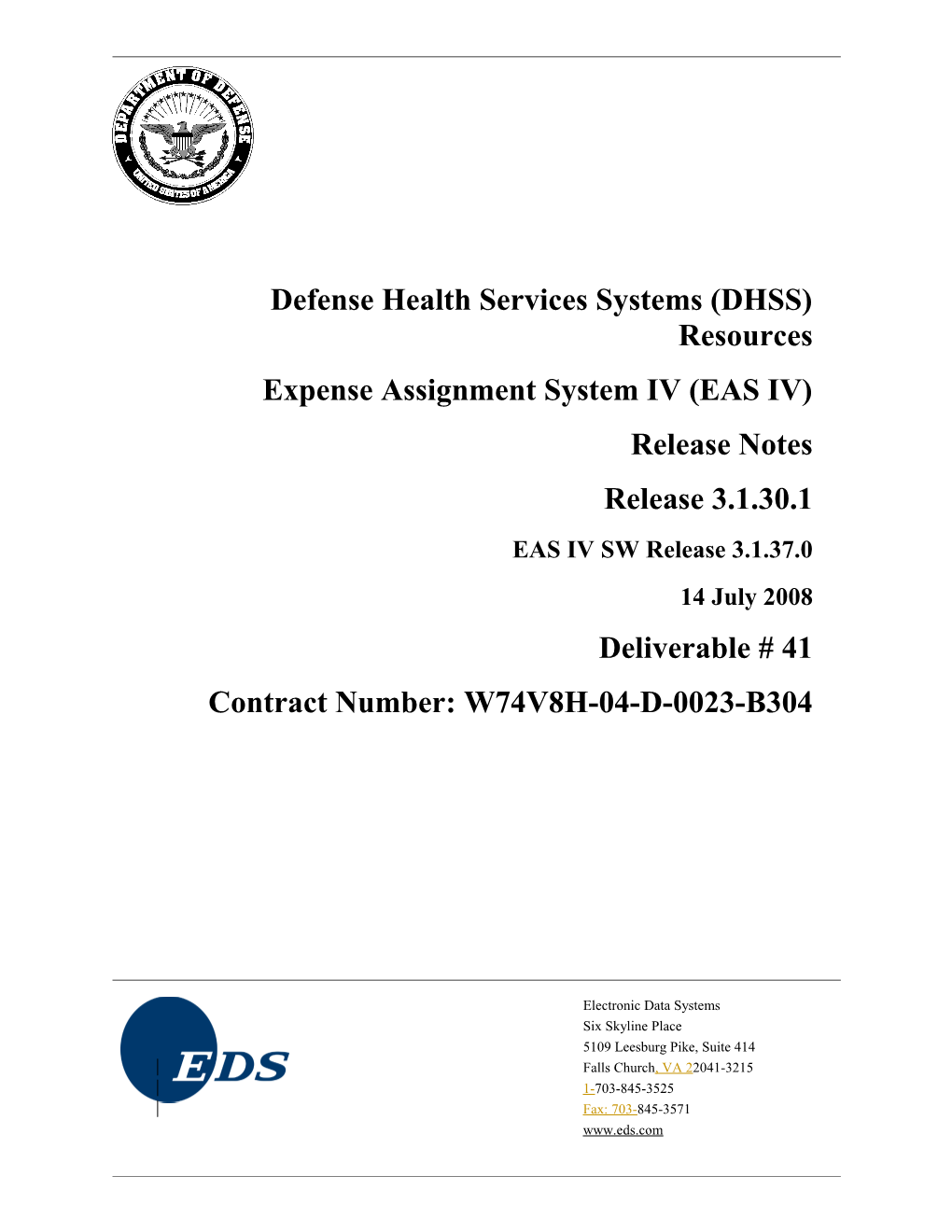 Defense Health Services Systems (DHSS) Resources