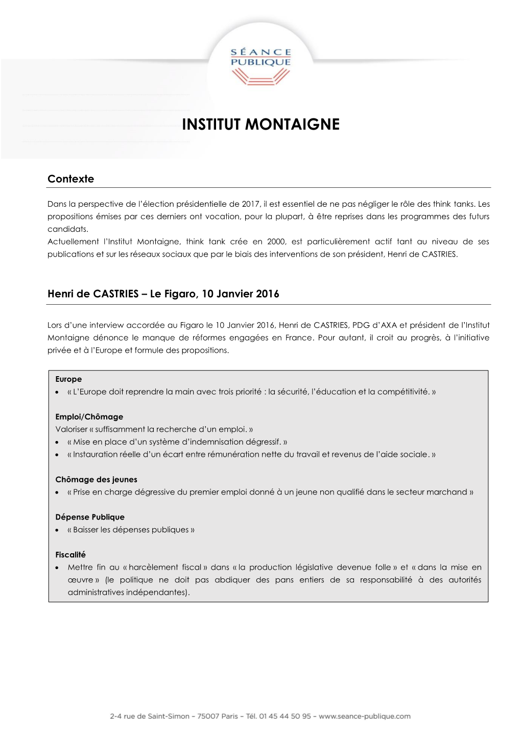 Institut Montaigne