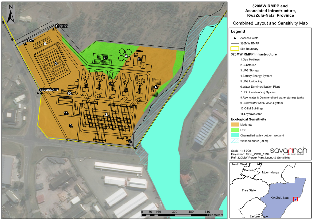 Combined Layout and Sensitivity Map #ACCESS Legend