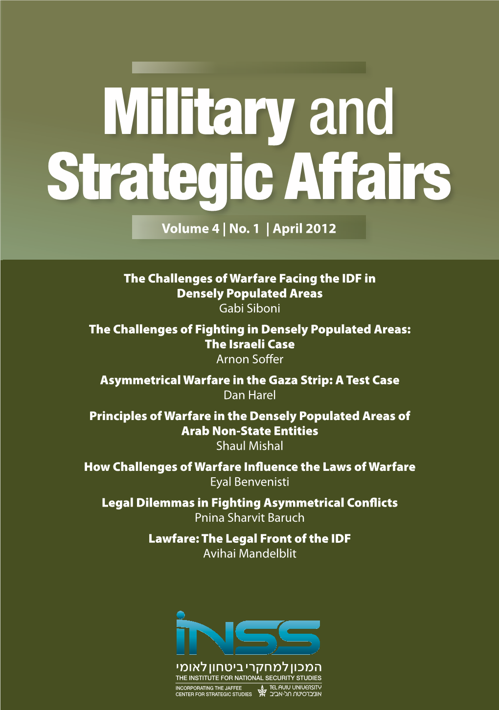 Military and Strategic Affairs Volume 4 | No