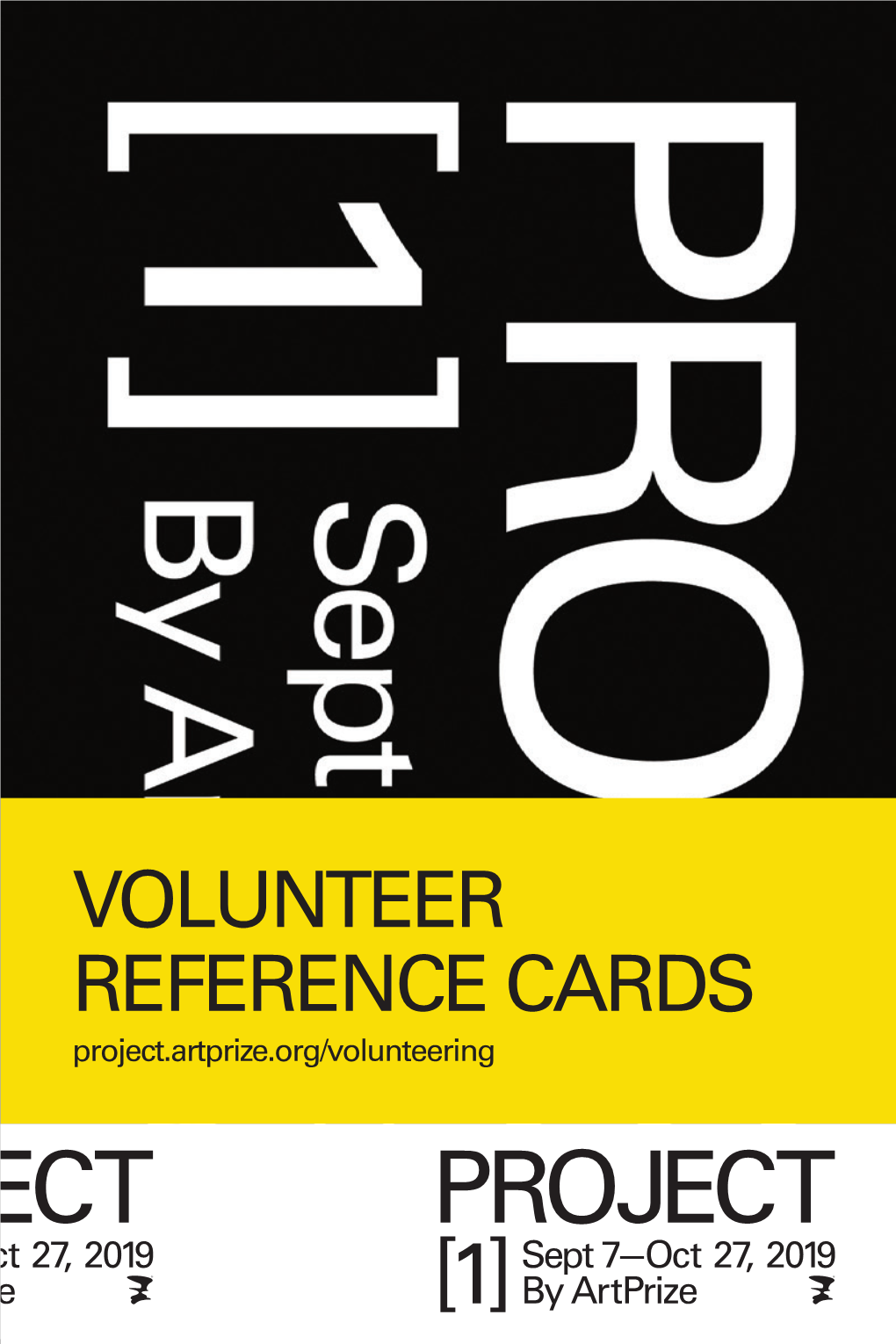 VOLUNTEER REFERENCE CARDS Project.Artprize.Org/Volunteering Project 1: Crossed Lines