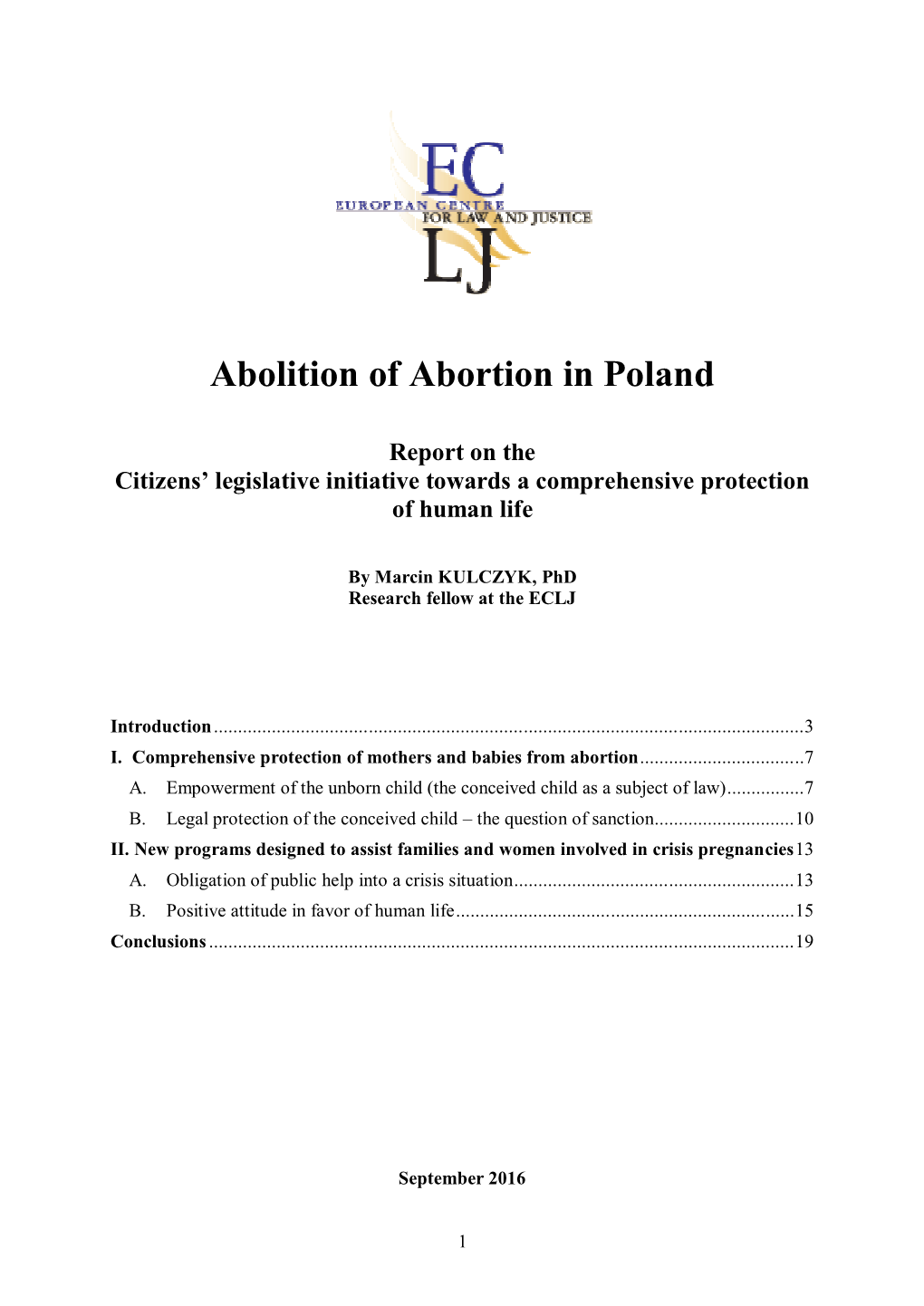 Abolition of Abortion in Poland