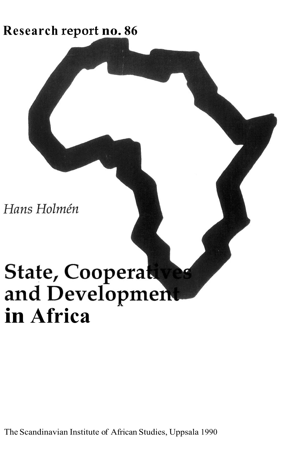 State, Cooperatives and Development in Africa