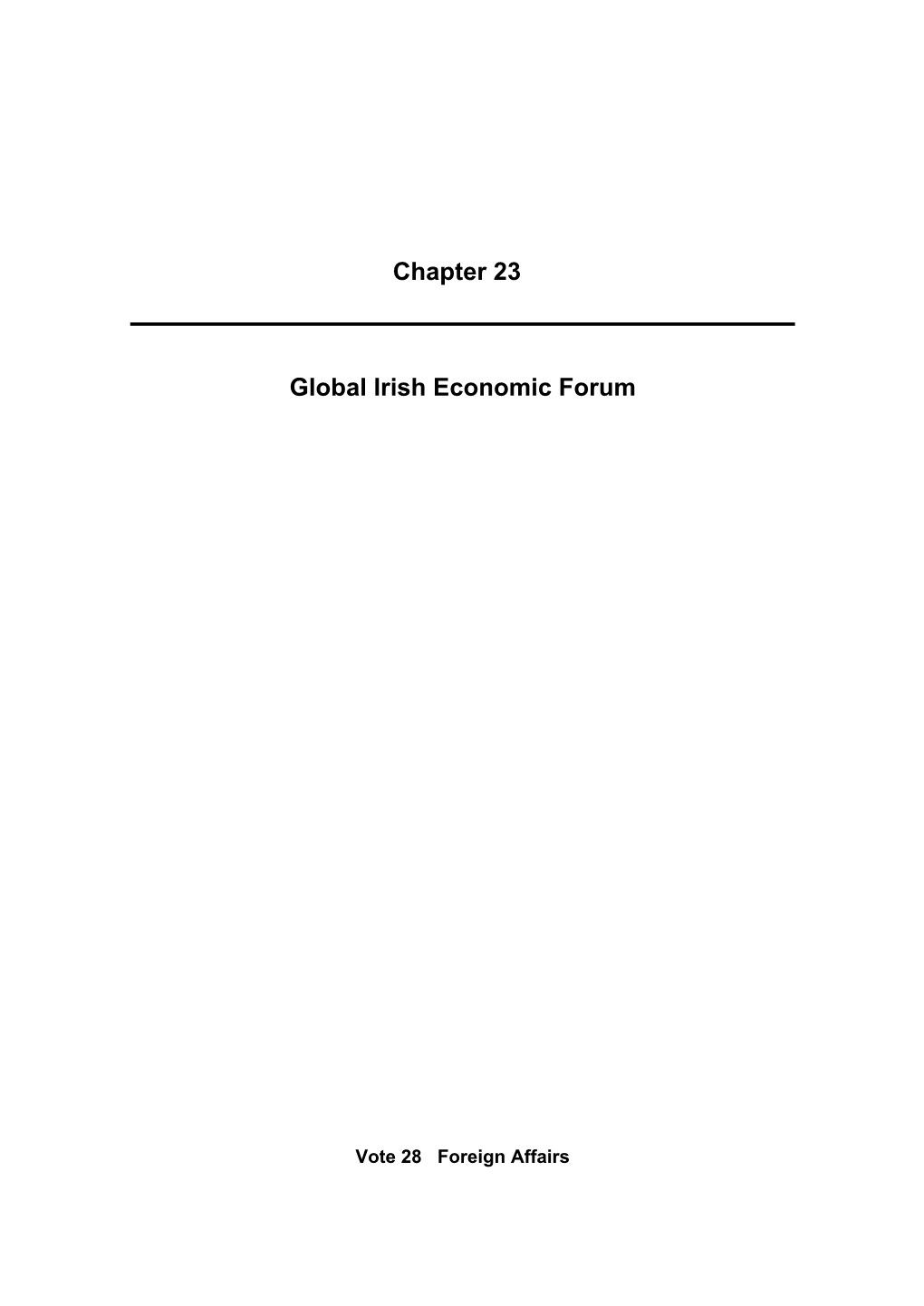 Chapter 23 Global Irish Economic Forum