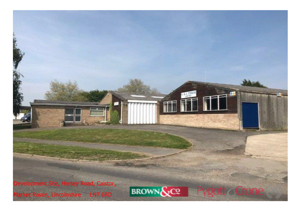 Development Site, Hersey Road, Caistor, Market Rasen, Lincolnshire, LN7 6RD Pygott & Crone Lawrence House · Residential Development Land · Application No