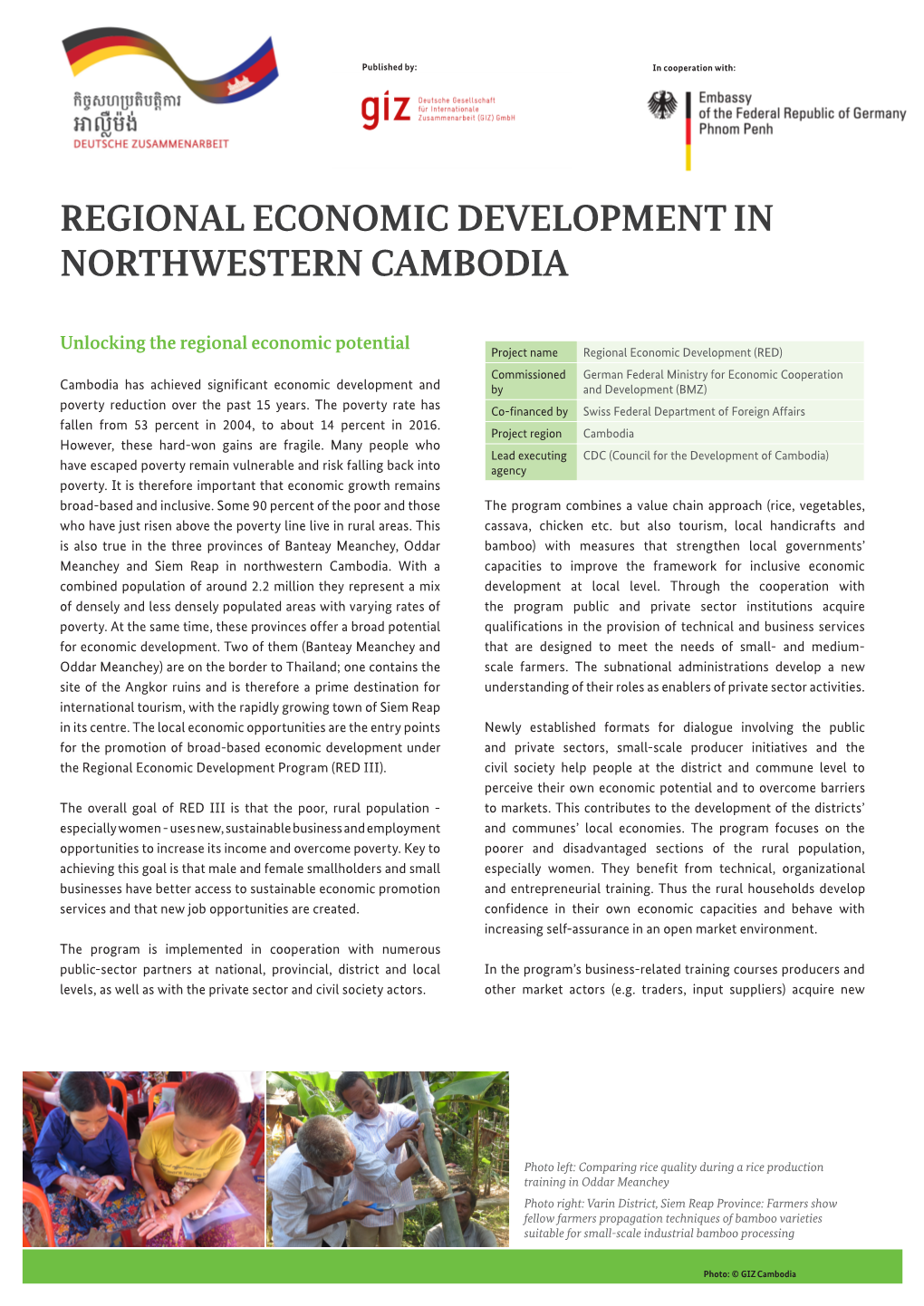 Fact Sheet Regional Economic Development Programme