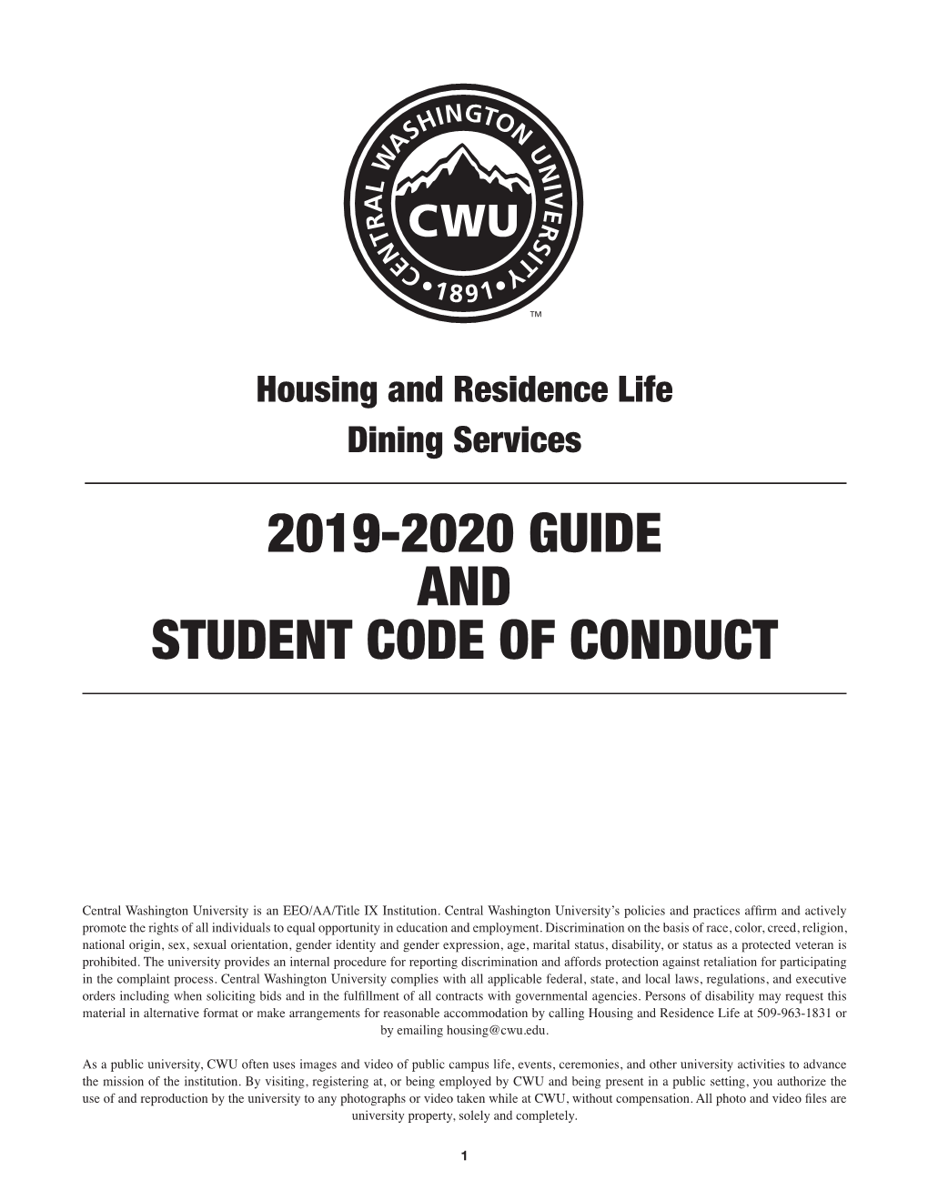 2019-2020 Guide and Student Code of Conduct