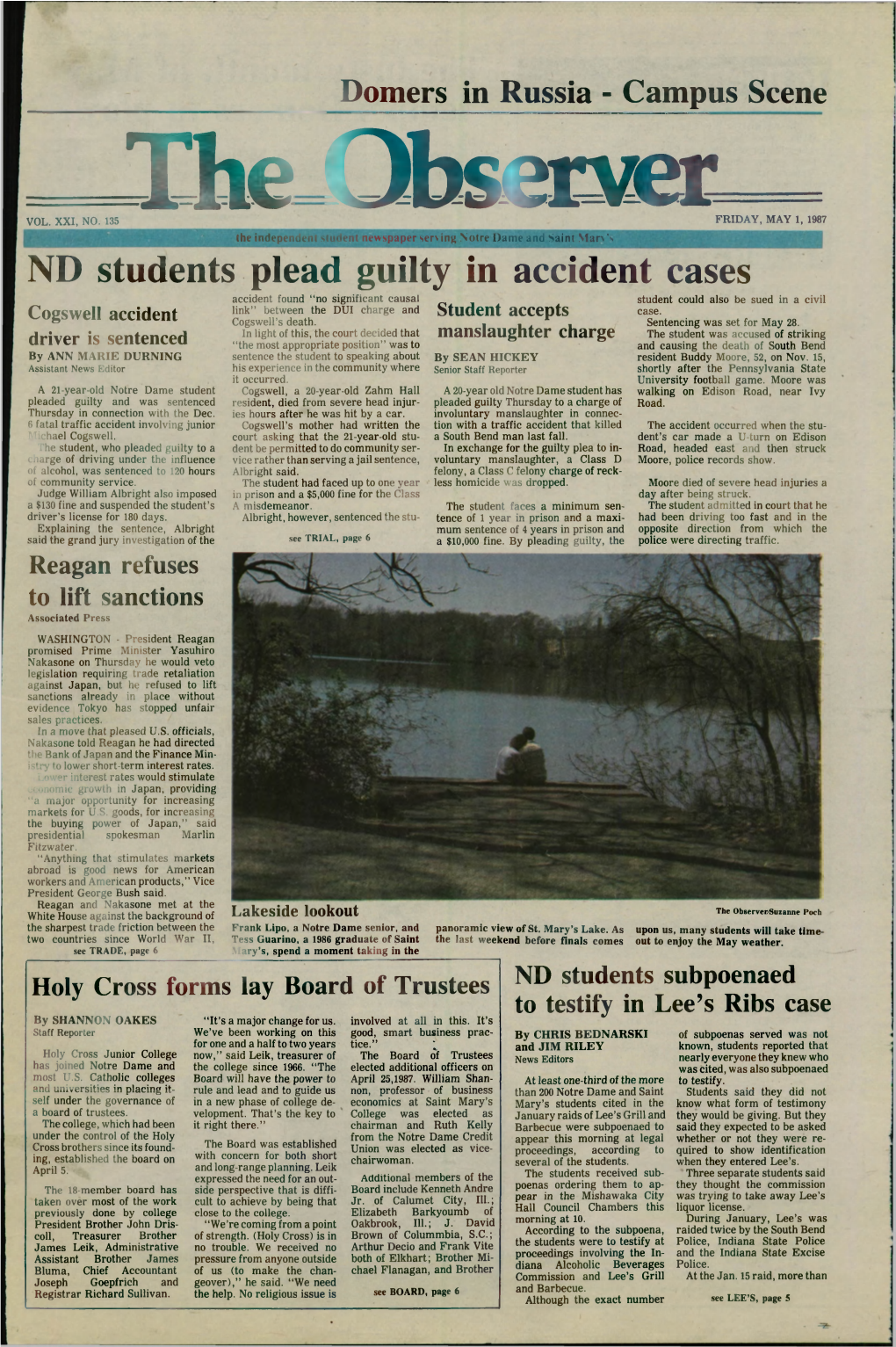 ND Students Plead Guilty in Accident Cases