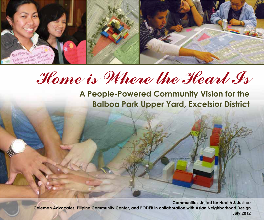 Home Is Where the Heart Is a People-Powered Community Vision for the Balboa Park Upper Yard, Excelsior District