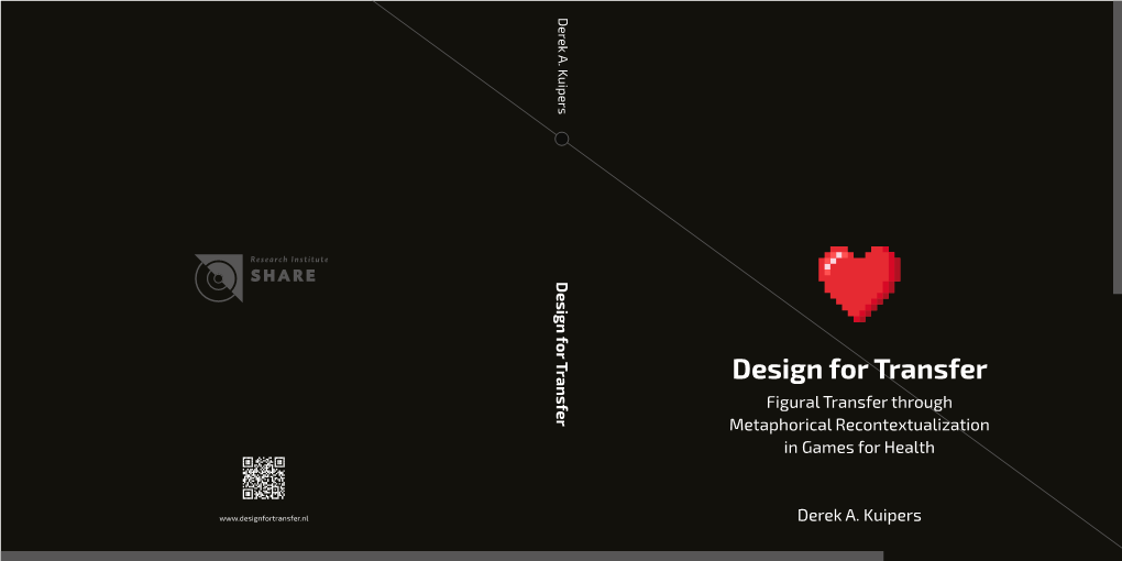 Design for Transfer Figural Transfer Through Metaphorical Recontextualization in Games for Health