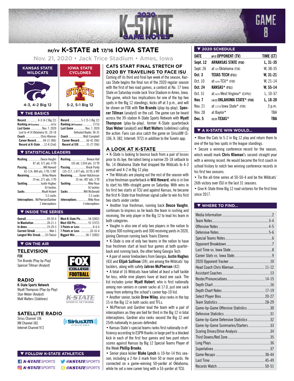 Game 8 • Iowa State