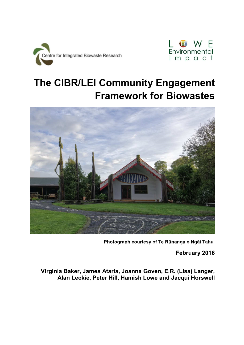 Download the Community Engagement Framework Here