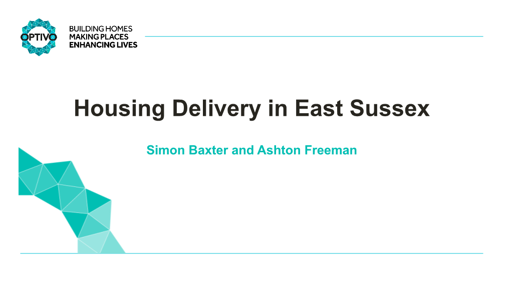 Housing Delivery in East Sussex